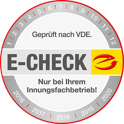 E-Check Plakette